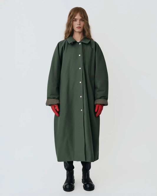 KHAKI WARM LONG JACKET