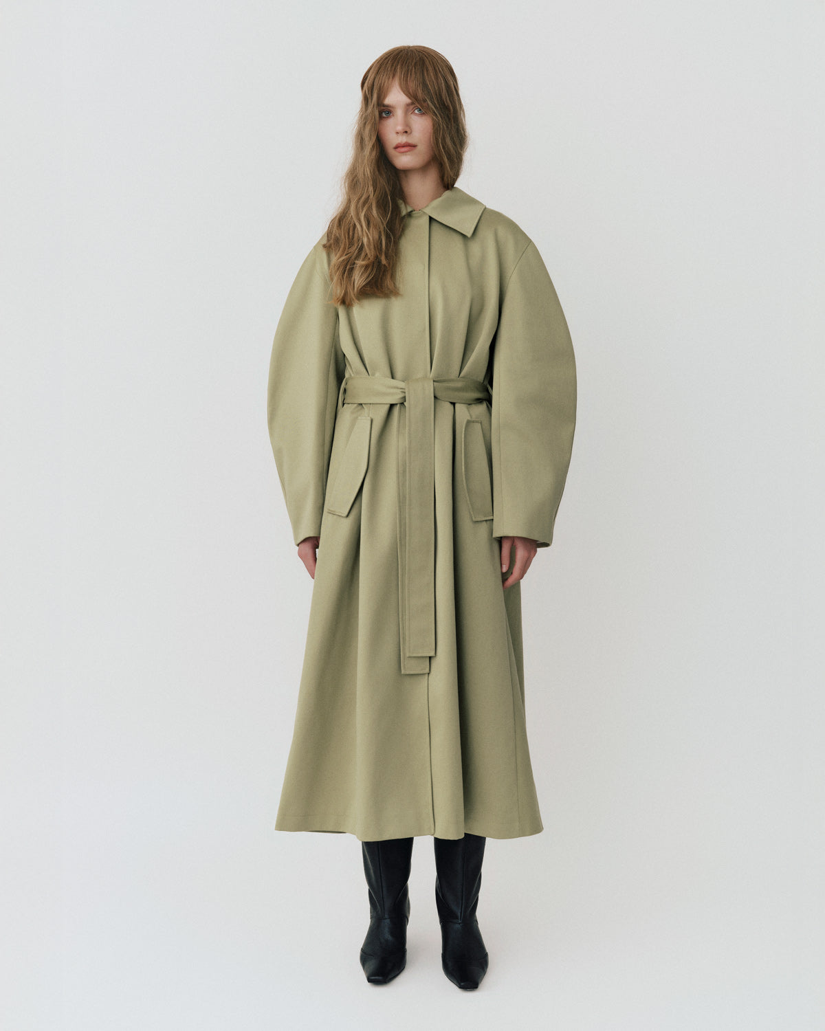 PISTACHIO TRENCH COAT №1