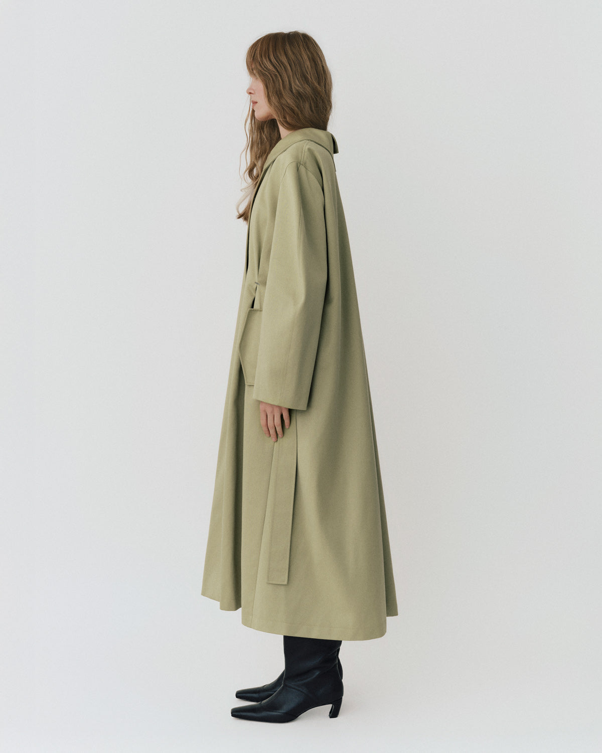PISTACHIO TRENCH COAT №1