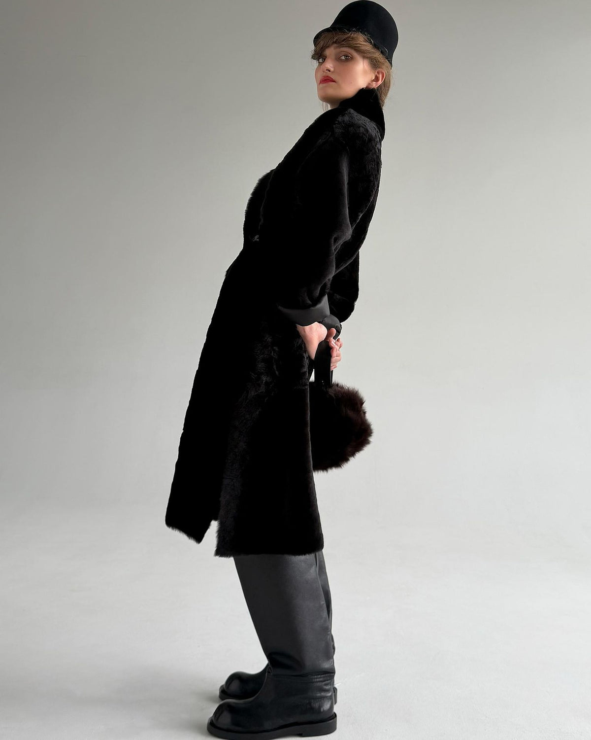 Her Shearling Coat